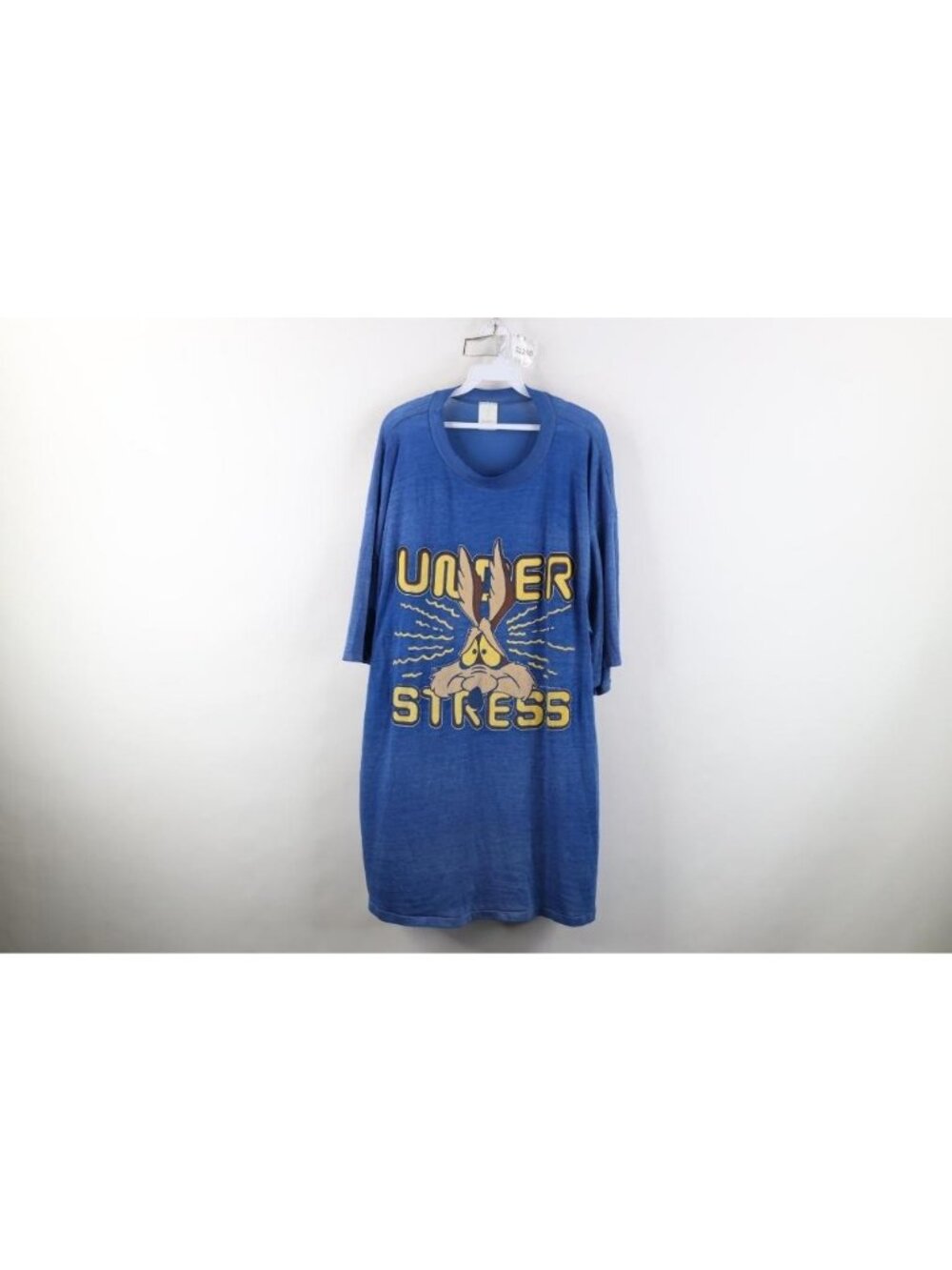 Vtg 90s Looney Tunes Womens OSFA Thin Under Stress Night Sleep T-Shirt USA Blue